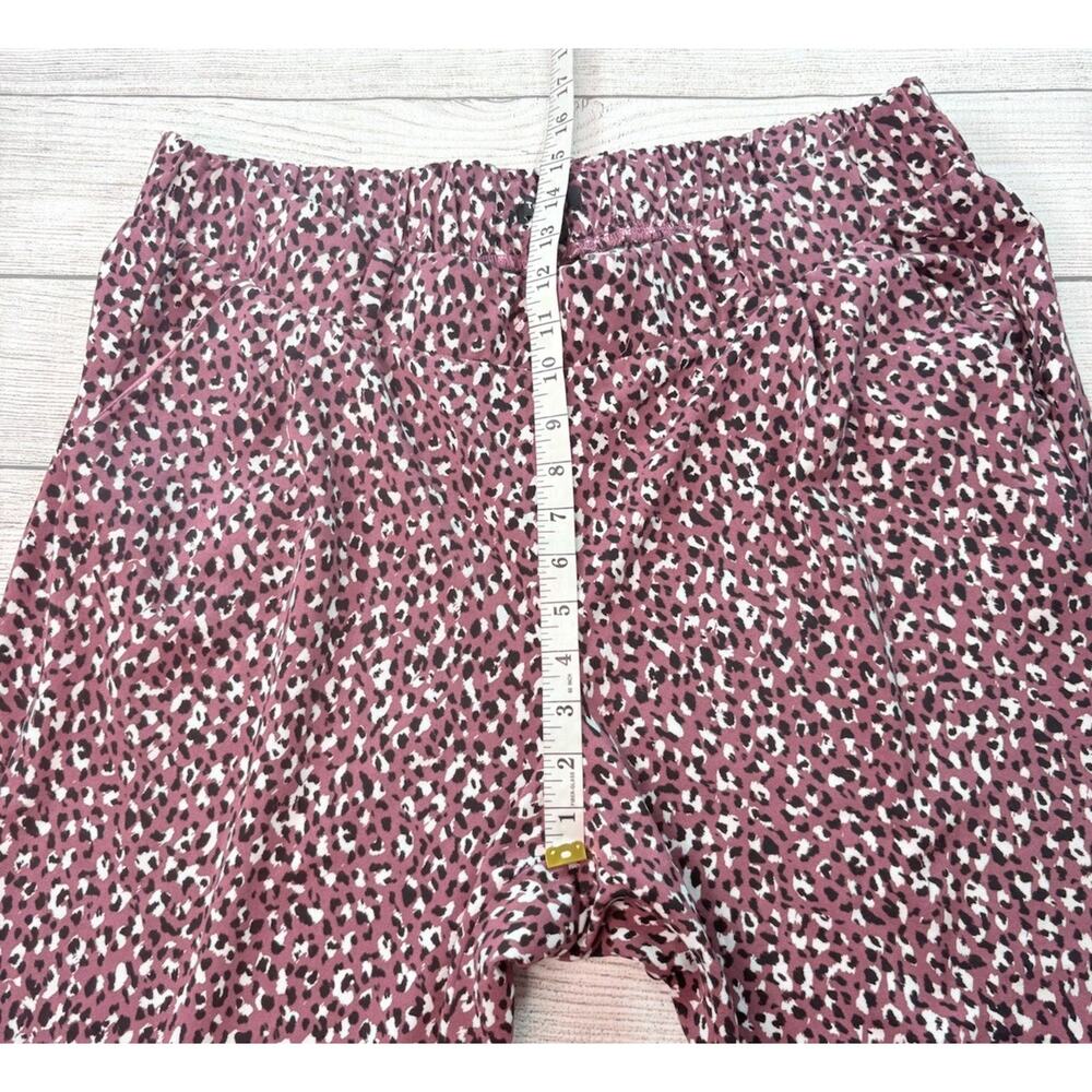 Torrid Pull-On Taper Stretch Crepe High-Rise Tie-Front Pant Leopard Purple 2/2X - Picture 4 of 9
